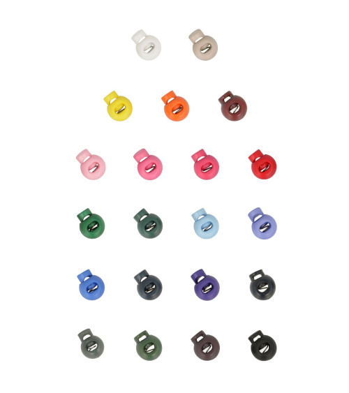 Set of 10 ball cord clamps 22mm