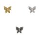 Bouton papillon strass 13mm