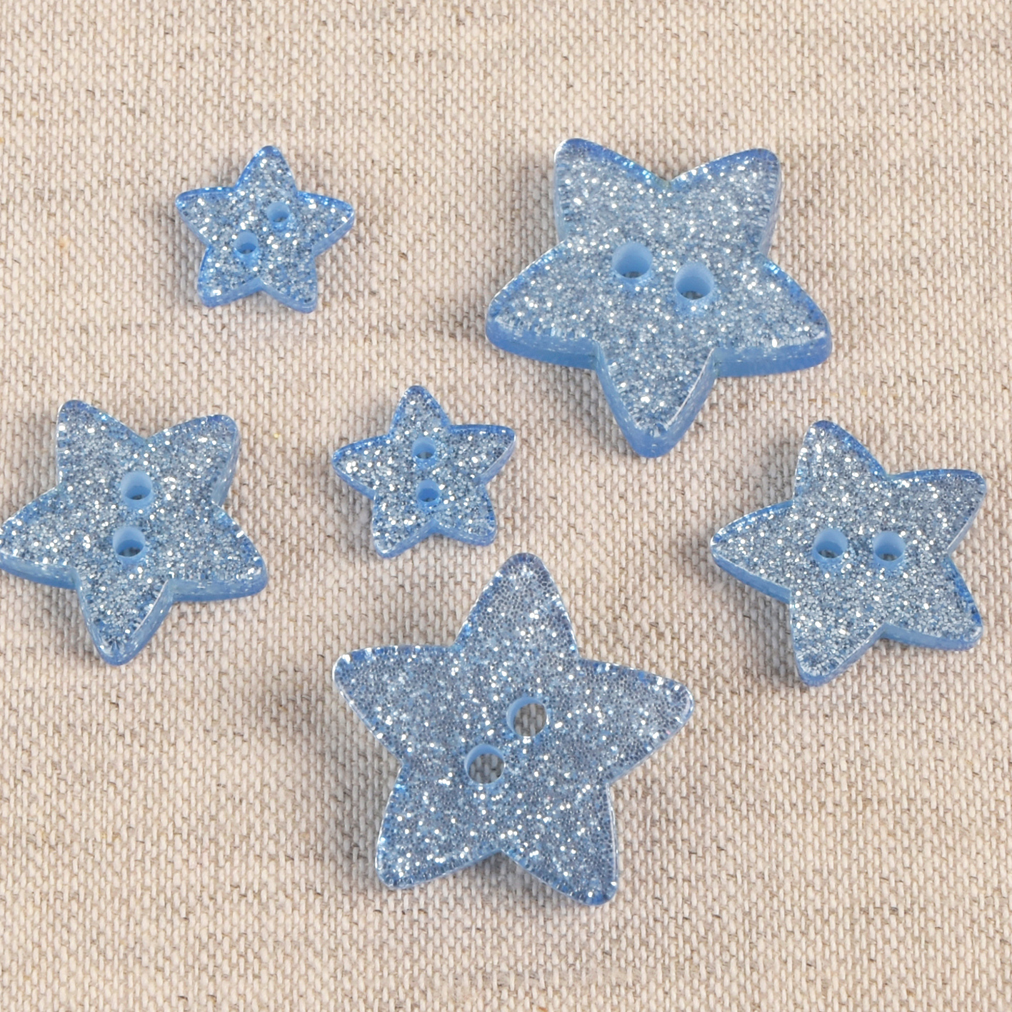 Lot De 20 Boutons Étoiles Violet Pourpre - 14mm, Pailletés, Pour Couture Et Scrapbooking