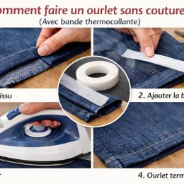 Guide ourlet thermocollant