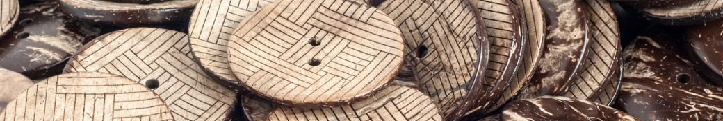 Bouton en noix de coco