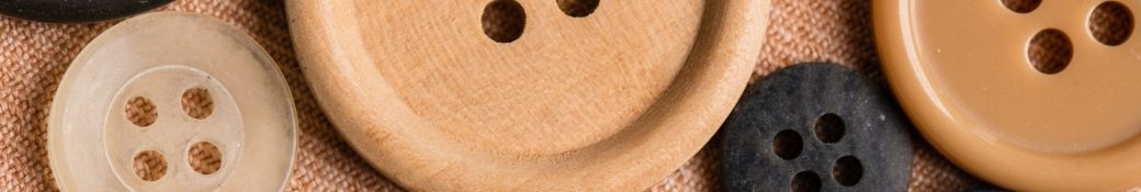 Natural material buttons