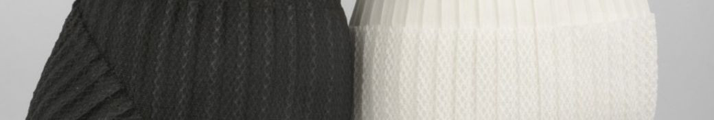 Ruched and pleated