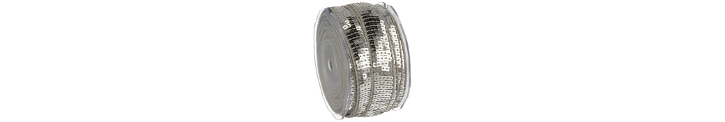 Nastro di paillettes e perle